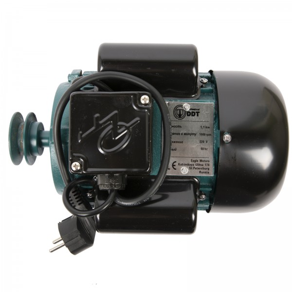  Motor electric monofazat, DDT, 1100 W, 1500 rpm, 2 condensatori, corp fonta 
