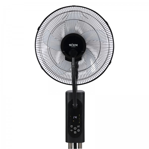 Ventilator cu pulverizare apă și umidificare 16" BÖHM BME-01A, 70W, 3 trepte de viteză, 3 moduri ventilare