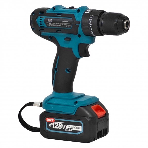 Trusa 5 piese, , Autofiletanta, Impact 2 in 1, Rotopercutor, Polizor Unghiular, Nivela laser , 128 v, 8Ah, Model nou