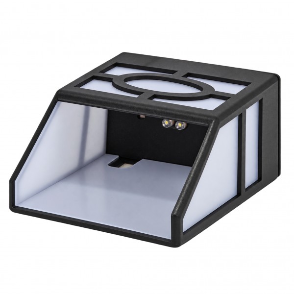 Set 4 Lămpi Solare LED pentru Trepte și Exterior, Aprindere Automată, Panou Solar Integrat, Montaj pe Perete, Lumină Caldă, 8,6 x 11,9 cm, Negru Set 4 Lămpi Solare LED pentru Trepte și Exterior, Aprindere Automată, Panou Solar Integrat, Montaj pe Perete, Lumină Caldă, 8,6 x 11,9 cm, Negru
