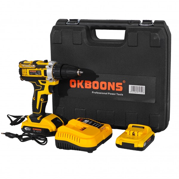 Autofiletanta cu acumulator OKBOONS 48V, 2 Acumulatori, Set 30 Accesorii, Cutie Transport