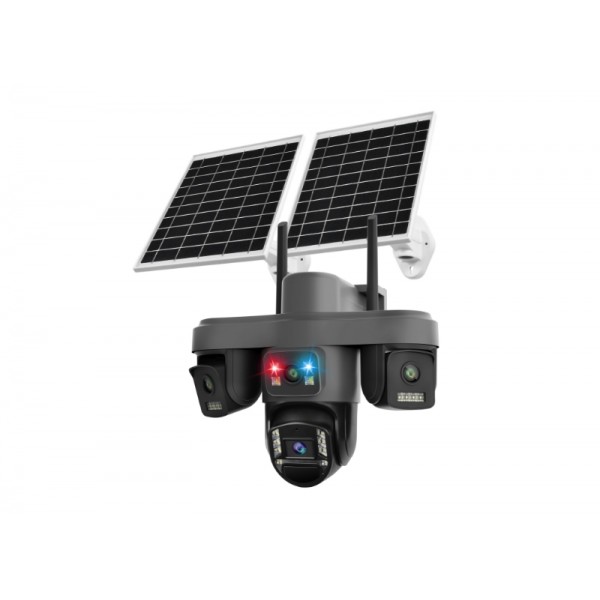 Cameră de supraveghere TA4 Smart Camera 4G LTE, 4 Camere Integrate, 12MP Ultra HD, Aplicație O-KAM
