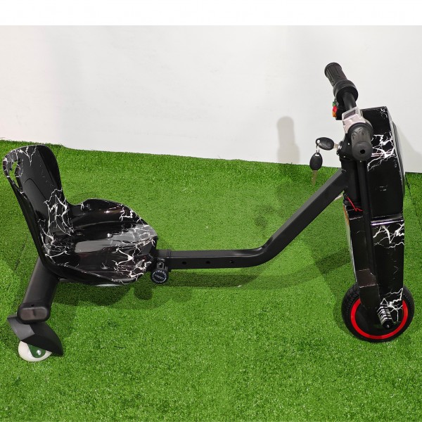 Triciclu Electric Drift "Fulger Negru" 350W — Singurul care suportă până la 100 KG
