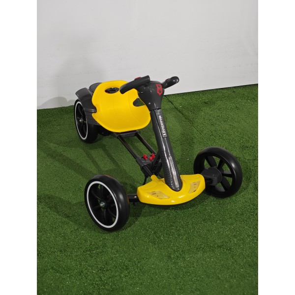 Kart electric pliabil, HARCRAFT, alimentare 12V, control parental prin telecomanda, 2 viteze , Inainte / Inapoi , Galben + Negru Kart electric pliabil, HARCRAFT, alimentare 12V, control parental prin telecomanda, 2 viteze , Inainte / Inapoi , Galben + Negru