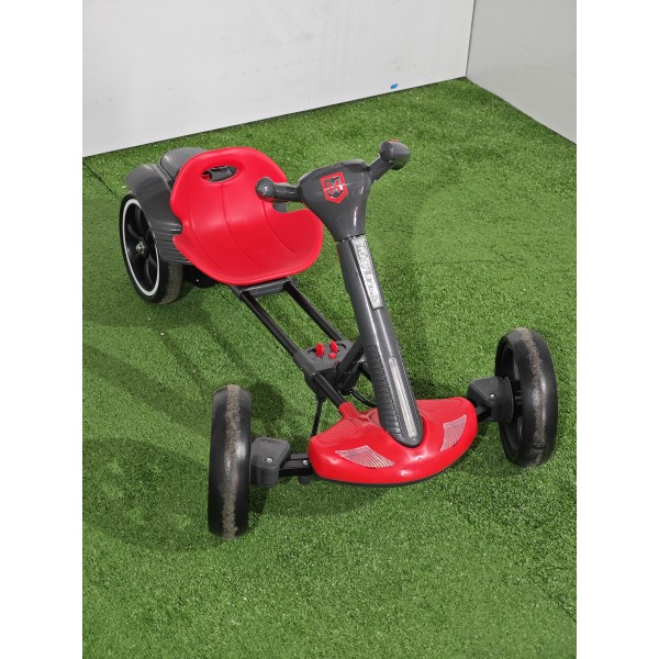Kart electric pliabil, HARCRAFT, alimentare 12V, control parental prin telecomanda, 2 viteze , Inainte / Inapoi, Rosu+Negru