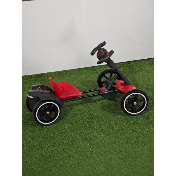 Kart electric pliabil, HARCRAFT, alimentare 12V, control parental prin telecomanda, 2 viteze , Inainte / Inapoi, Rosu+Negru