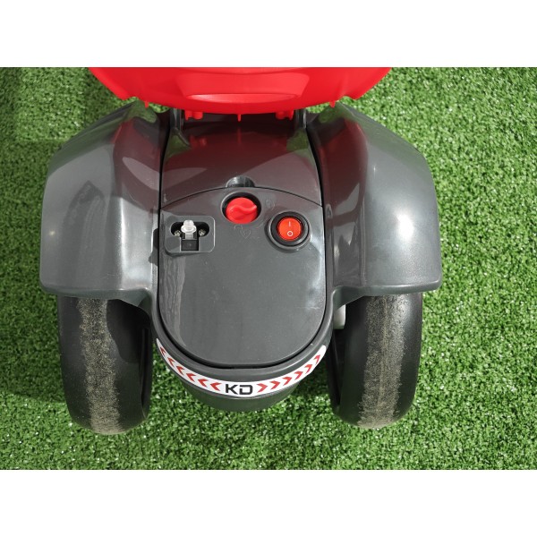 Kart electric pliabil, HARCRAFT, alimentare 12V, control parental prin telecomanda, 2 viteze , Inainte / Inapoi, Rosu+Negru