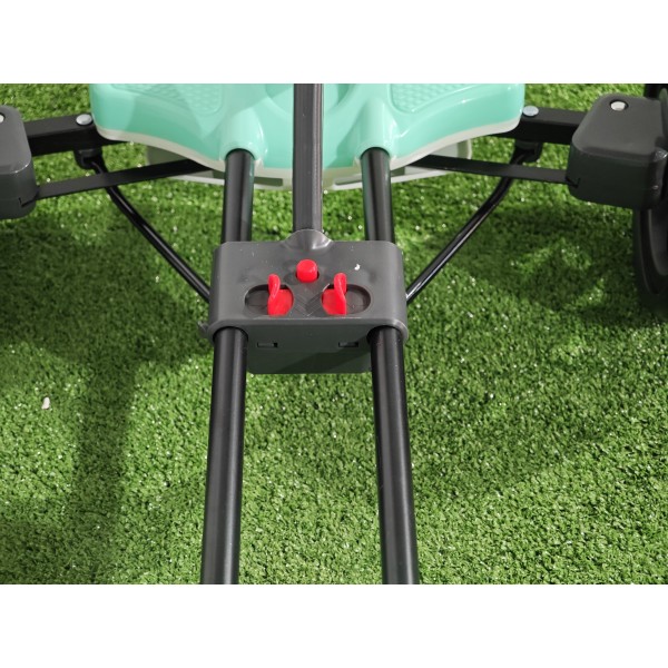 Kart electric pliabil, HARCRAFT, alimentare 12V, control parental prin telecomanda, 2 viteze , Inainte / Inapoi, Alb + Verde