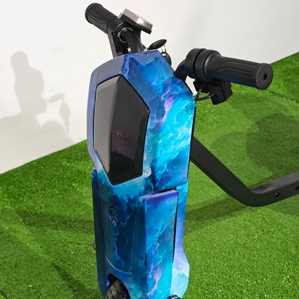 Tricicletă Electrică Copii cu Drift 360° – 350W, 36V, Bluetooth + Difuzor, Lumini LED, 20 km/h, Blue - Ocean