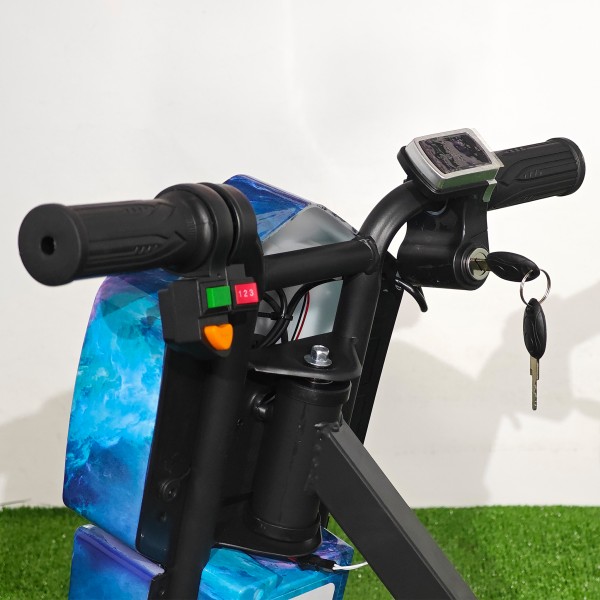 Tricicletă Electrică Copii cu Drift 360° – 350W, 36V, Bluetooth + Difuzor, Lumini LED, 20 km/h, Blue - Ocean
