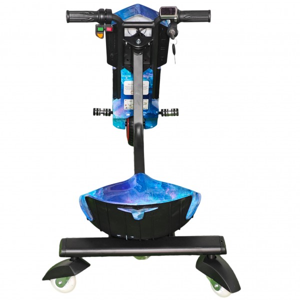 Tricicletă Electrică Copii cu Drift 360° – 350W, 36V, Bluetooth + Difuzor, Lumini LED, 20 km/h, Blue - Ocean