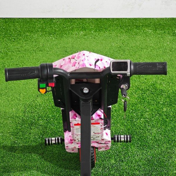 Tricicletă Electrică Copii cu Drift 360° – 350W, 36V, Bluetooth + Difuzor, Lumini LED, 20 km/h, Roses