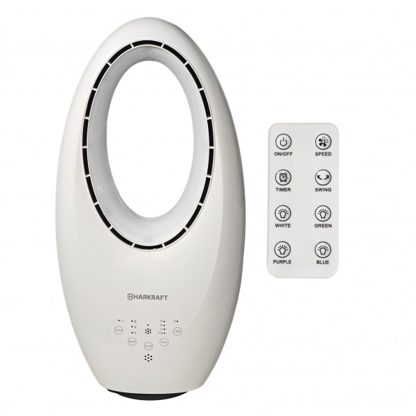 Ventilator AirFlow Elite, HarKraft, 60 W, multiple culori, telecomanda, 3 trepte viteza, temporizator