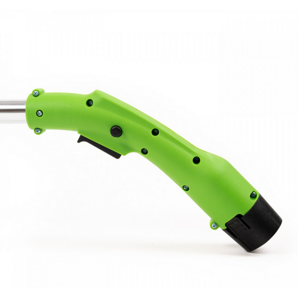 Motocoasa tip trimmer Werstil, acumulator 12V, cu roti, tija extensibila, 7 lame