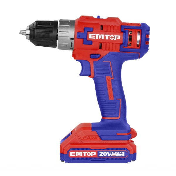 Autofiletanta cu acumulator EMTOP , 20 V , 2 Ah , 45 Nm , 15+1 trepte cuplu . 2 trepte viteza , 1500 Rpm