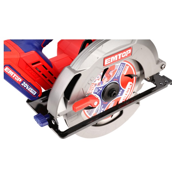Fierastrau circular fara acumulator si incarcator, unghi taiere reglabil, 185mm , Emtop - Industrial