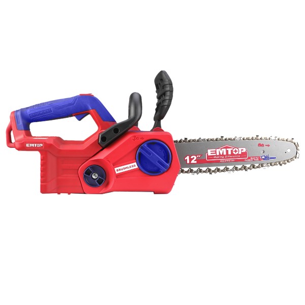 Fierastrau / Drujba cu lant fara acumulator si incarcator, motor fara perii (brushless), 30cm - ELGA20128, EMTOP