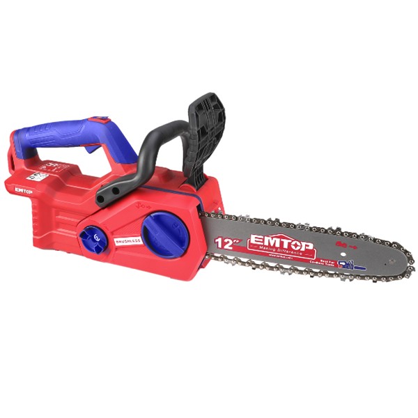 Fierastrau / Drujba cu lant fara acumulator si incarcator, motor fara perii (brushless), 30cm - ELGA20128, EMTOP