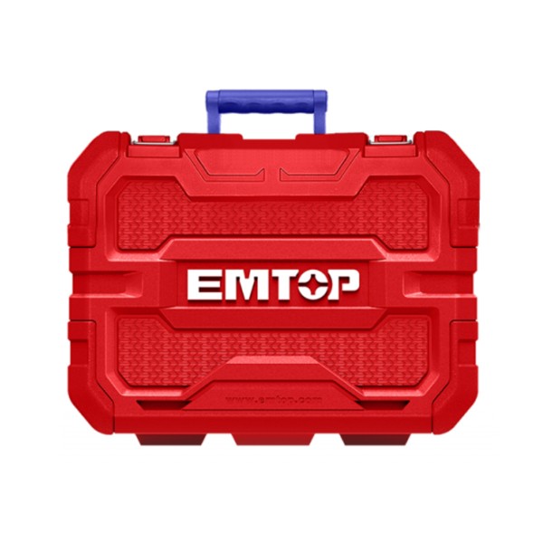 Ciocan rotopercutor cu 2 acumulatori 4.0Ah, motor fara perii (brushless), 28mm, 2.0 J, 3 burghie, Emtop - Profesional