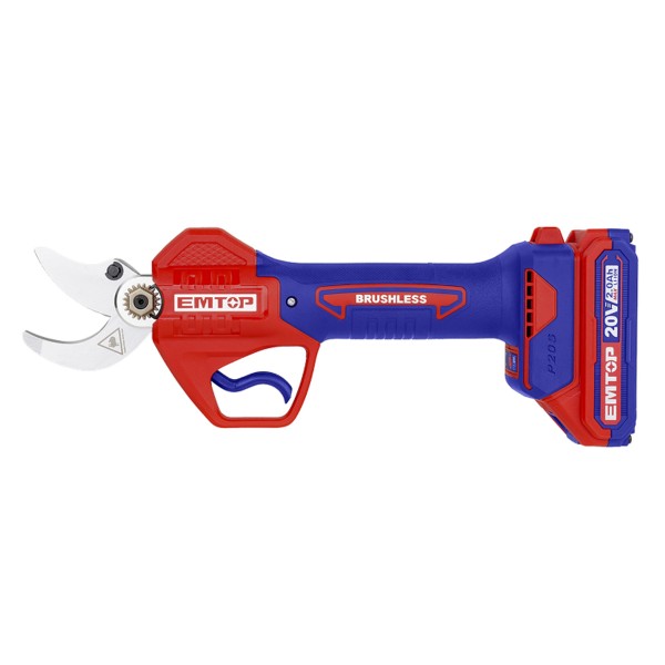 Foarfeca vita de vie cu 1 acumulator 2.0 Ah, deschidere 20-30mm, cutie de transport , Emtop - Profesional