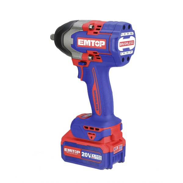 Bormasina de impact si insurubat cu 2 acumulatori 4.0AH, motor fara perii (brushless), 850Nm, cutie de transport , Industrial