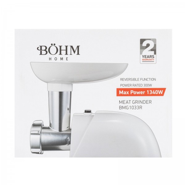 Masina de tocat carne electrica BÖHM MG1033R, 1,5 Kg/min, 300-1340 W