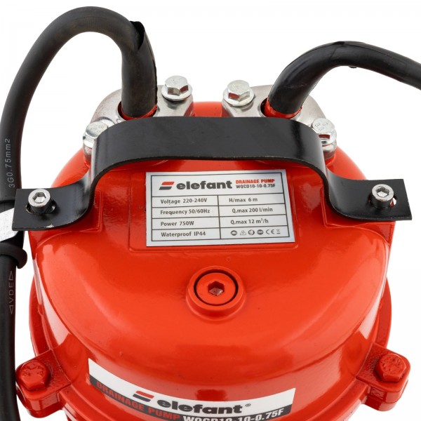 Pompa drenaj Aquatic Elefant WQCD10-10-0.75F, 1 CP, 180 L/min, 10 metri Tocator