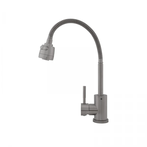Baterie bucatarie SUS 304 pipa flexibila 2 functii crom mat VITAL FLOW, FB-011 Ref