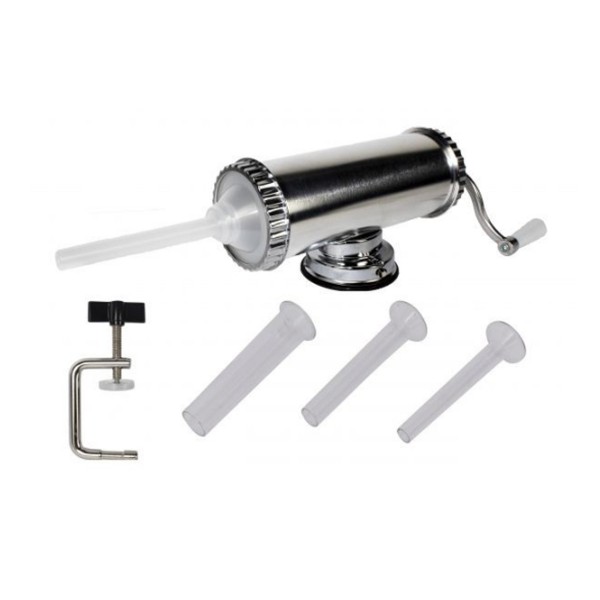 * Promo * Aparat de facut carnati, Vanessa, Orizontal cu ventuza, capacitate3 Kg , 3 palnii incluse