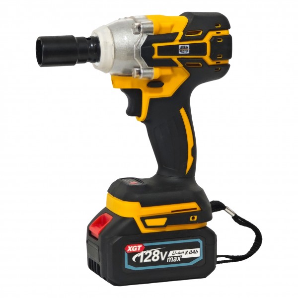 Trusa 4 piese cu acumulator, German Meister, 2 acumulatori + incarcator, 128V , 8 Ah , Model nou