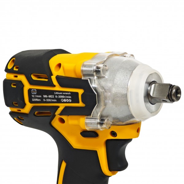 Trusa 4 piese cu acumulator, German Meister, 2 acumulatori + incarcator, 128V , 8 Ah , Model nou, Galben