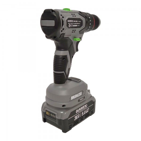 Trusa 4 piese cu acumulator 36 V, 5 Ah, Havek-Japonia, Model nou Brushless, Rotopercutor, Polizor unghiular, Autofiletanta & Masina de insurubat cu impact