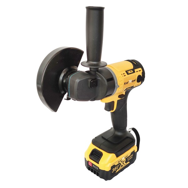 Trusa 5 in 1 Kraftroyal, 2 acumulatori 36V 8Ah, Autofiletanta, Cheie impact, Polizor unghiular, Rotopercutor, Pistol spalare cu presiune
