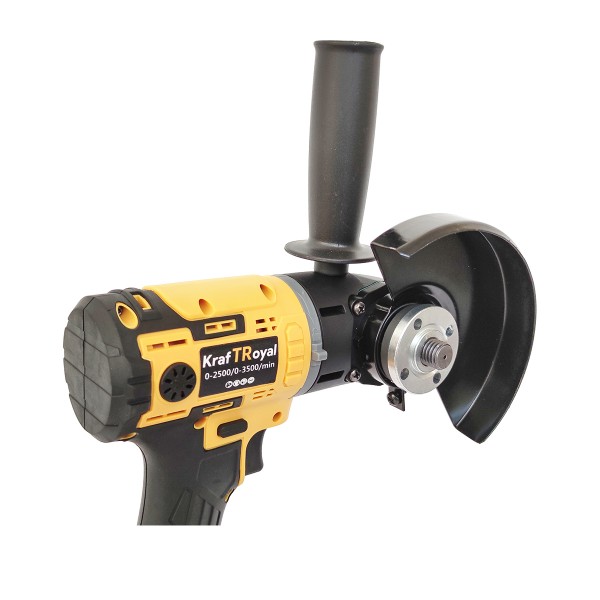 Trusa 5 in 1 Kraftroyal, 2 acumulatori 36V 8Ah, Autofiletanta, Cheie impact, Polizor unghiular, Rotopercutor, Pistol spalare cu presiune