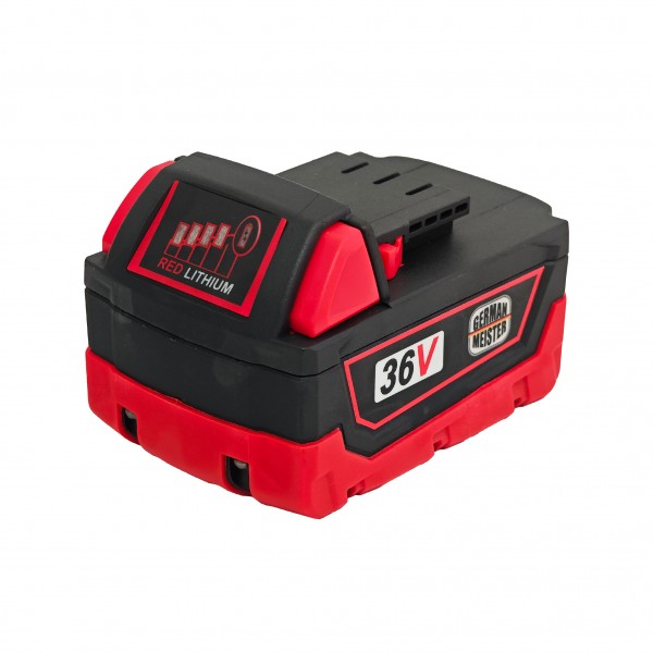 Acumulator German Meister Red, 36 V, 5 Ah , Compabilitate Milwaukee