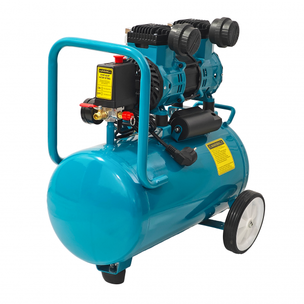 Compresor de aer fără ulei German Meister GM-24L, rezervor 24 Litri, 1300 W, 8 Bari, compresor silențios Oil-Free