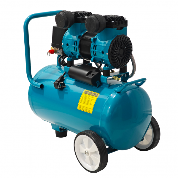 Compresor de aer fără ulei German Meister GM-24L, rezervor 24 Litri, 1300 W, 8 Bari, compresor silențios Oil-Free
