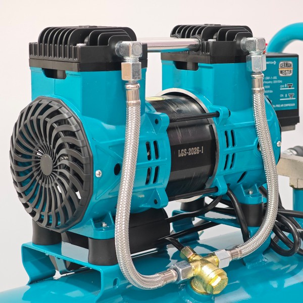 Compresor de aer fără ulei German Meister GM-1-50L, rezervor 50 Litri, 1300 W, 8 Bari, compresor silențios Oil-Free