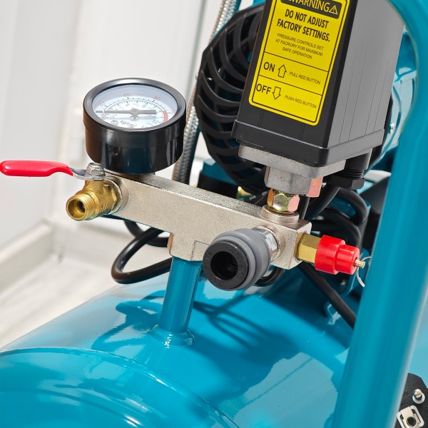 Compresor de aer fără ulei German Meister GM-1-50L, rezervor 50 Litri, 1300 W, 8 Bari, compresor silențios Oil-Free