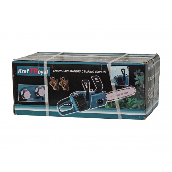 Drujba cu acumulator, KraftRoyal, 36V, 8Ah, lama 16", 2 lanturi, ungere automata, 10m/s, 1450 Rpm