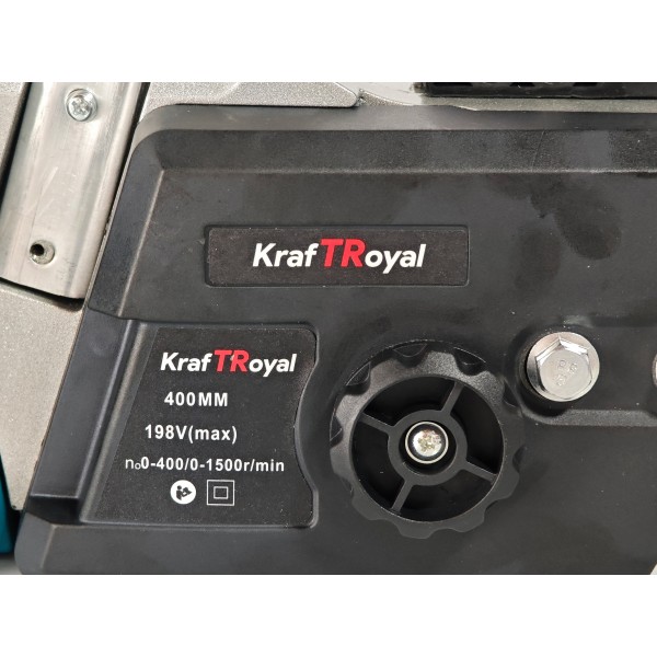 Drujba cu acumulator, KraftRoyal, 36V, 8Ah, lama 16", 2 lanturi, ungere automata, 10m/s, 1450 Rpm