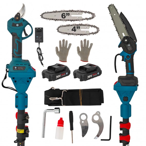 * Promo * Set foarfeca & Minidrujba cu tija extensibila pana la 2.5 mt