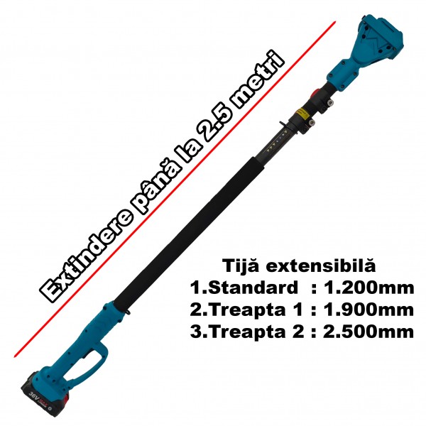 * Promo * Set foarfeca & Minidrujba cu tija extensibila pana la 2.5 mt