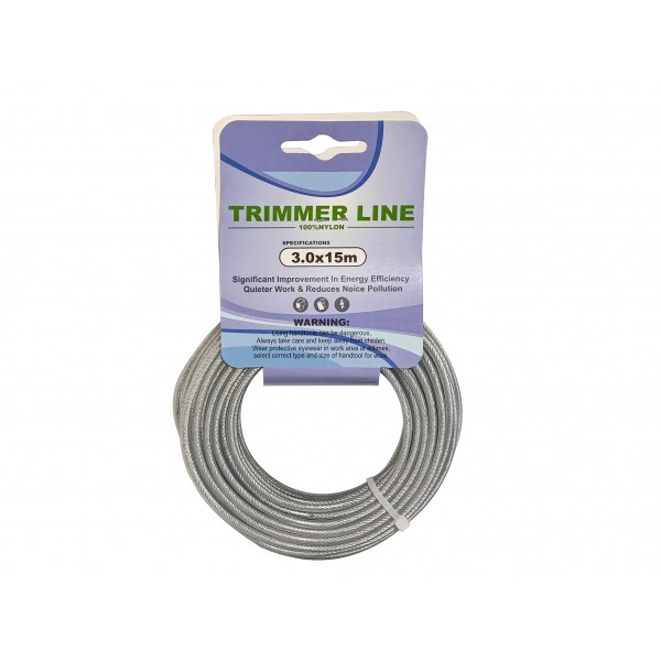 Fir trimmer / motocoasa cu insertie metalica, 3mm x 15 m