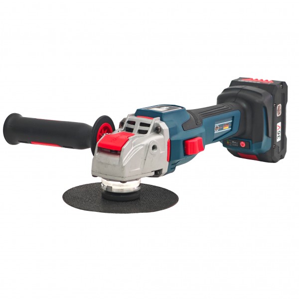 Polizor unghiular cu 2 acumulatori, Brushless, 36 V, 5 Ah, Model nou, German Meister, cu indicator procentaj baterie