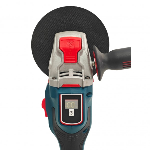 Polizor unghiular cu 2 acumulatori, Brushless, 36 V, 5 Ah, Model nou, German Meister, cu indicator procentaj baterie