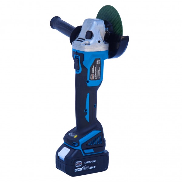 Polizor Unghiular Brushless German Meister 36V MAX , 6 Ah, Disc 125 mm, 2 Acumulatori + Încărcător