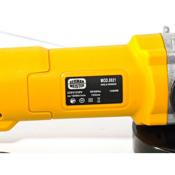 Polizor unghiular electric, German Meister, 1200W, 125 mm, 10.000 Rpm, Model nou
