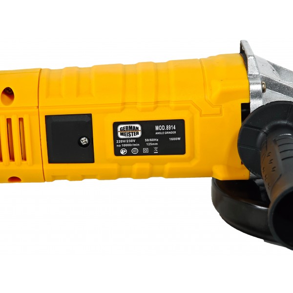 Polizor unghiular cu variator, German Meister, 1600 W, 125 mm, 10.000 rpm, Model nou, coada lunga