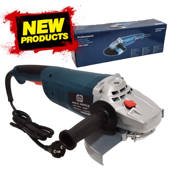 Polizor unghiular , Flex electric German Meister , Model Nou , 2350 W , 6000 Rpm , 230 mm disc , Albastru
